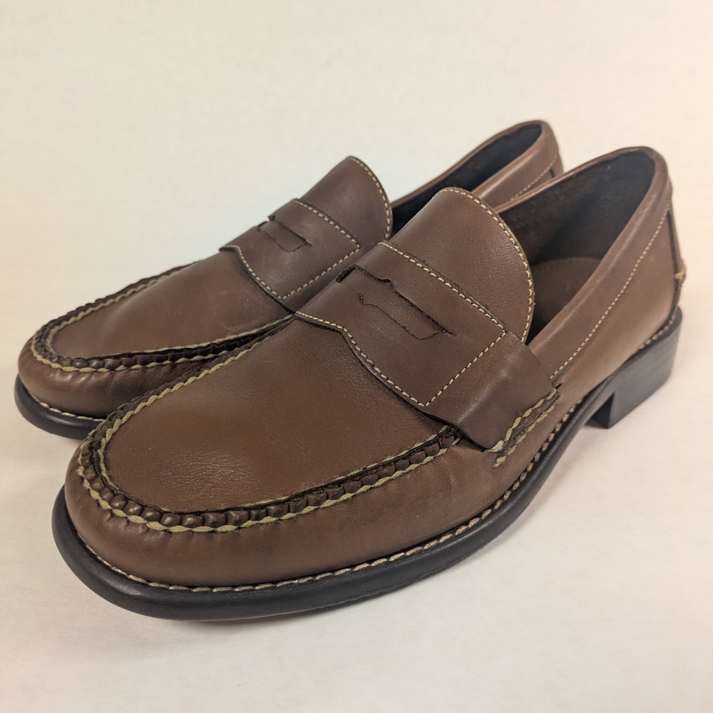 Cole Haan Men's Tan Leather Loafers